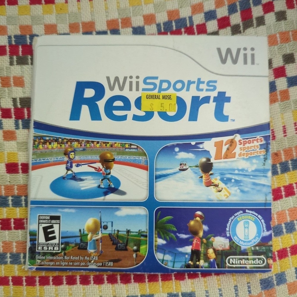 WII Sports Resort Nintendo Wii With Sleeve - Tested and working